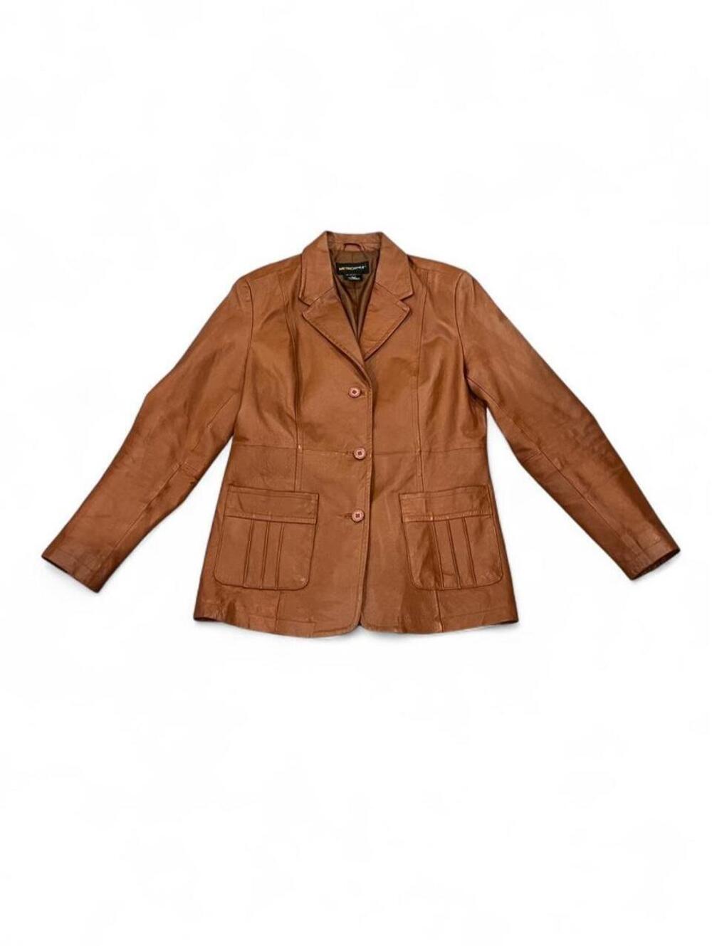 Vintage 90’s Brown Leather Jacket